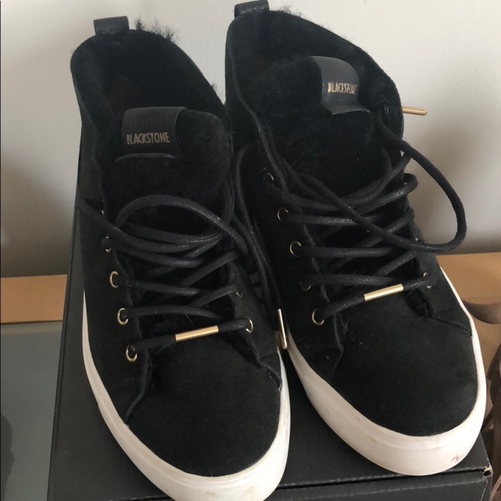 Black stone sneakers